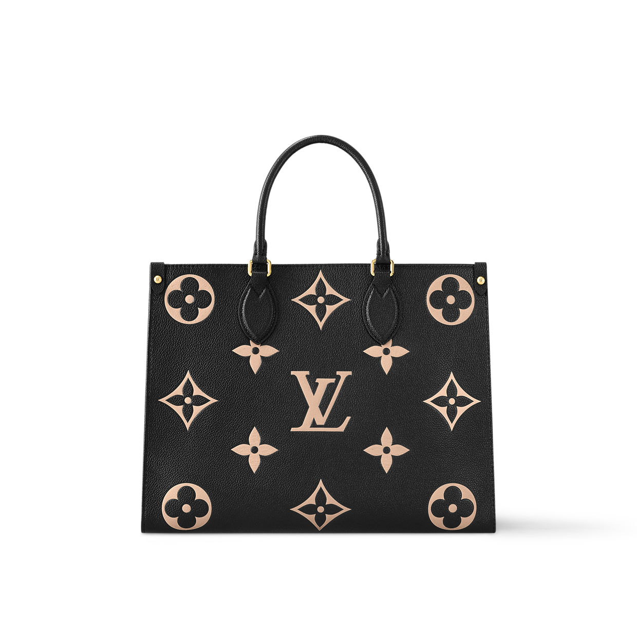 Onthego MM Monogram Empreinte Leather Women Handbags LOUIS VUITTON